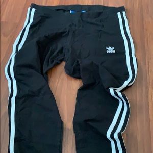 Adidas striped leggings